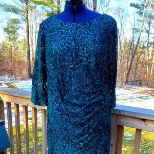 COPY - Jessica Howard Teal Sequin Special Occasion Dress